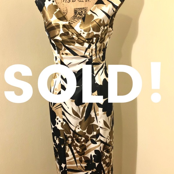 🛑 SOLD! 🛑 Maggy London faux wrap dress - Picture 1 of 8
